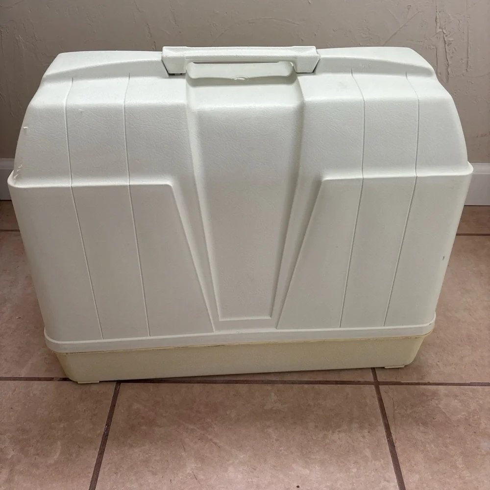 Vintage Art Deco Sewing Machine Hard Storage Case Heavy Duty! Fits Most Machines